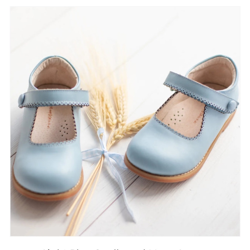 Light Blue Scalloped Mary Jane’s